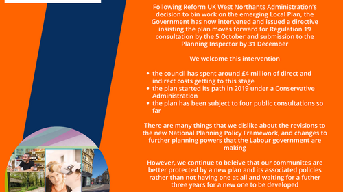 Statement on local plan